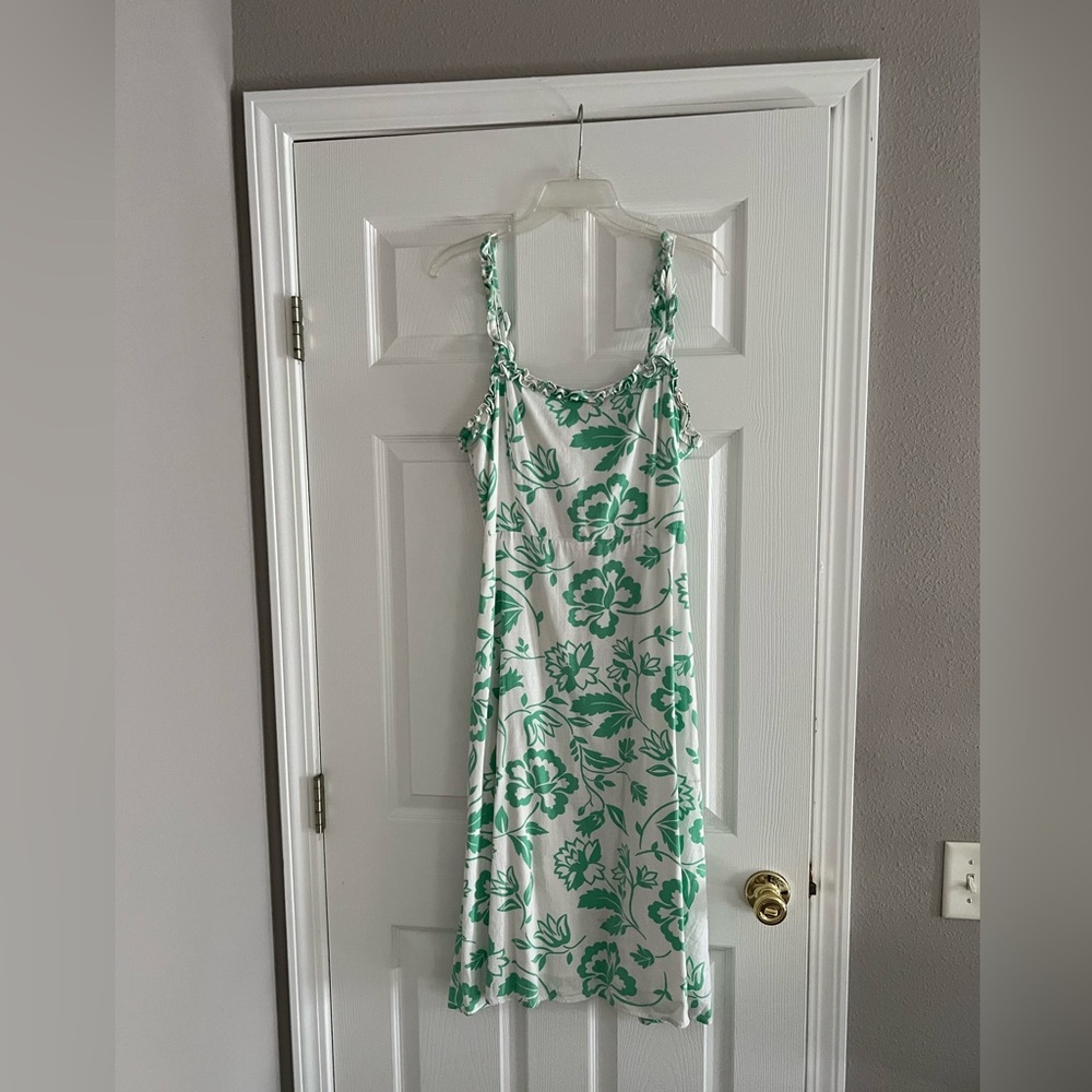 Floral Green Dress